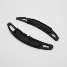 (Black) Otwoo For Porsche Panamera Macan Cayenne 718 911 Boxster Auto Accessories Car Aluminum Steering Wheel Shift Paddle Extension