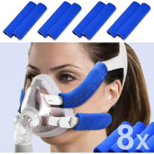 8 Pack Cpap Headgear Strap Covers, Universal And Reusable Cpap Strap Covers, Soft-fleece Strap Pads, Reduce Red Marks & Skin Irri-tation, Great Value