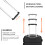 (black, 20) ABS Cabin Carry-On Suitcase with Secure Combination Lock 5
