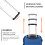 (navy and black, 20) ABS Cabin Carry-On Suitcase with Secure Combination Lock 4
