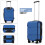 (navy and black, 20) ABS Cabin Carry-On Suitcase with Secure Combination Lock 5
