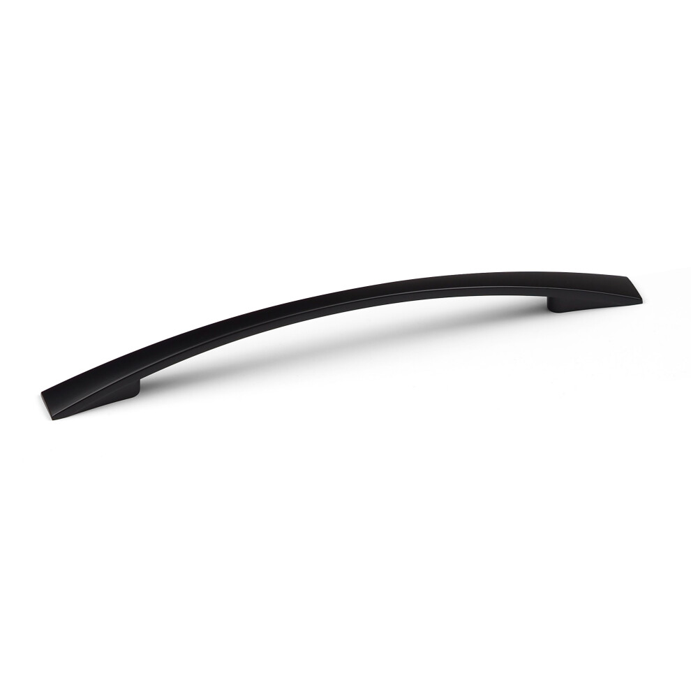 (160Mm Handle) Matt Black Kitchen Cabinet Bow Handle 5056767300162