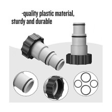 12pcs Professional Hose Adapter for Filtration Pump Interface Pumps Plunger 1.25 Inch To 1.5inch Ho