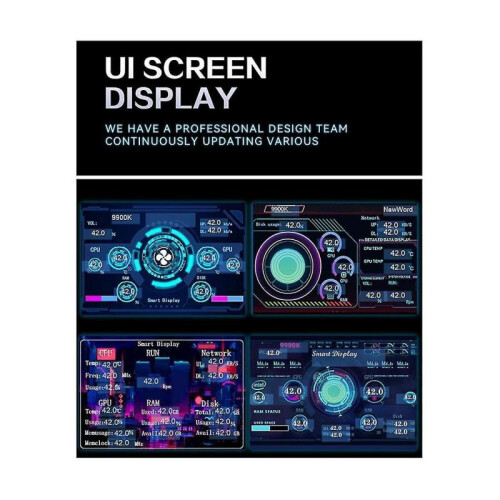 Dual-use Computer Sub-screen Portable 3.5 Inch Lcd Computer Monitoring Usb Sub-screen Desktop Computer Screen,white 1