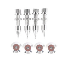 4pcs/set M8x60 Hifi Audio Speaker Amplifier Feet Foot Pad Spikes Pure Copper Speakers Repair Parts Foot Nails Pads Stand