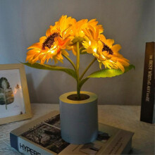 Sunflower Night Light Lamp for Women - Perfect Gift for Mom, Wife, Girlfriend, & Friends