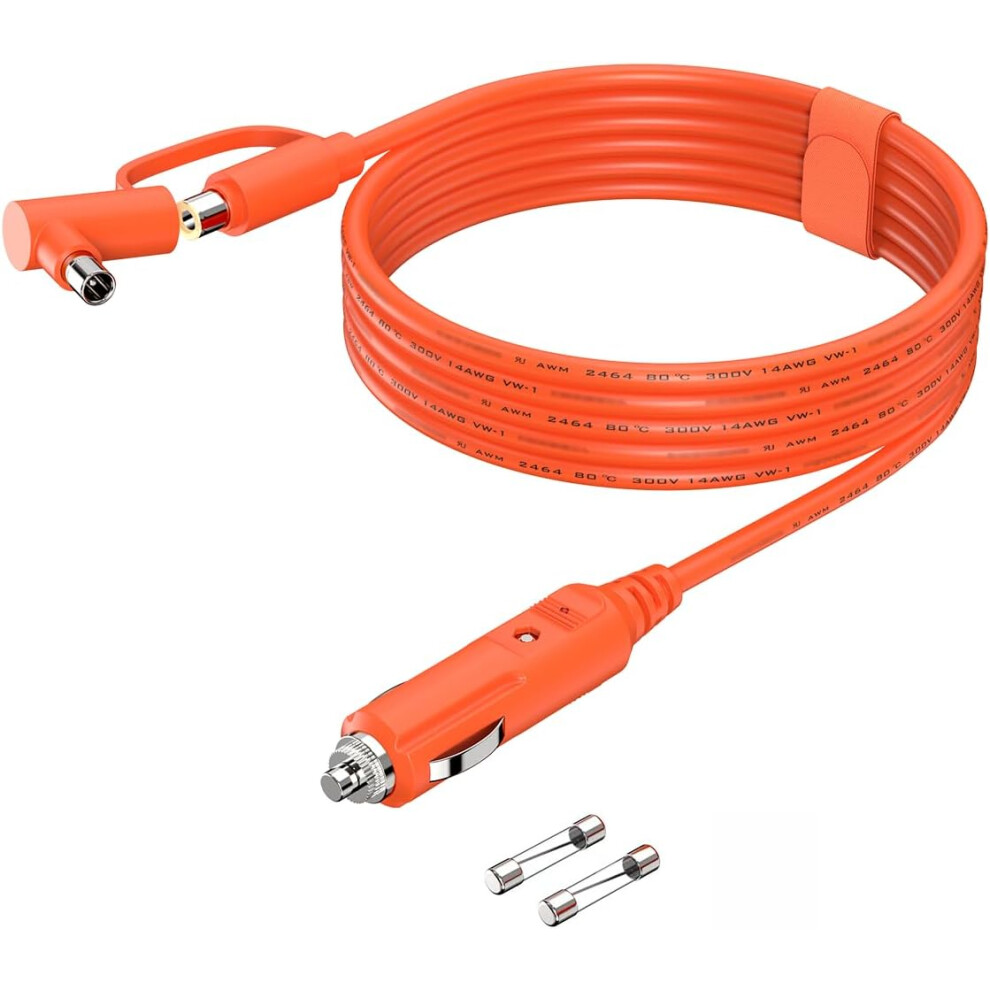 12V-24V Car Charger Dc7909/8020 Cigarette Lighter Charging Cable 2M 763559353415
