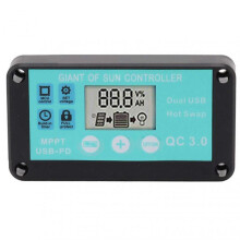 (10A) 10A Solar Charge Controller Great Heat Dissipation Easy to Use for Phone PC