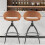 2Pcs Adjustable Height Breakfast Bar Stool Gas Lift Swivel Kitchen Barstool 8