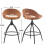 2Pcs Adjustable Height Breakfast Bar Stool Gas Lift Swivel Kitchen Barstool 5