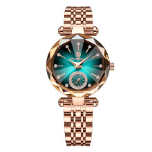 (Green S) Women Watch Luxury Jewelry Steel Quartz Wristwatches Waterproof Ladies Watch New