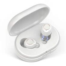 (White, Multicolor) Upgraded Binaural Magnetic Rechargeable Hearing Aid Wireless Elderly Voice Amplifier - White