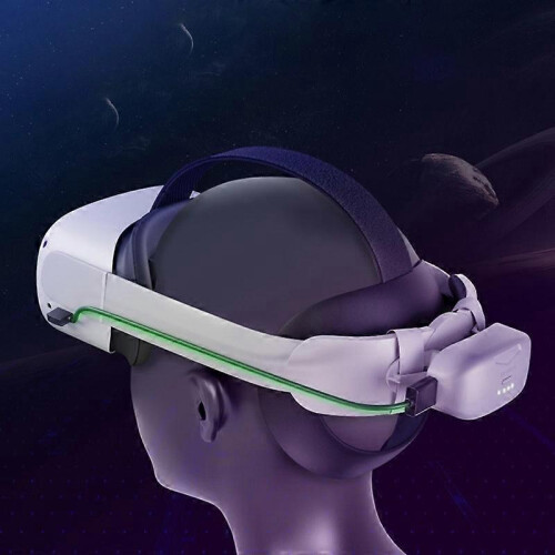 DEVASO 6000mAh Battery Pack Power Bank for Oculus Quest 2 VR Headset Accessory - White 2