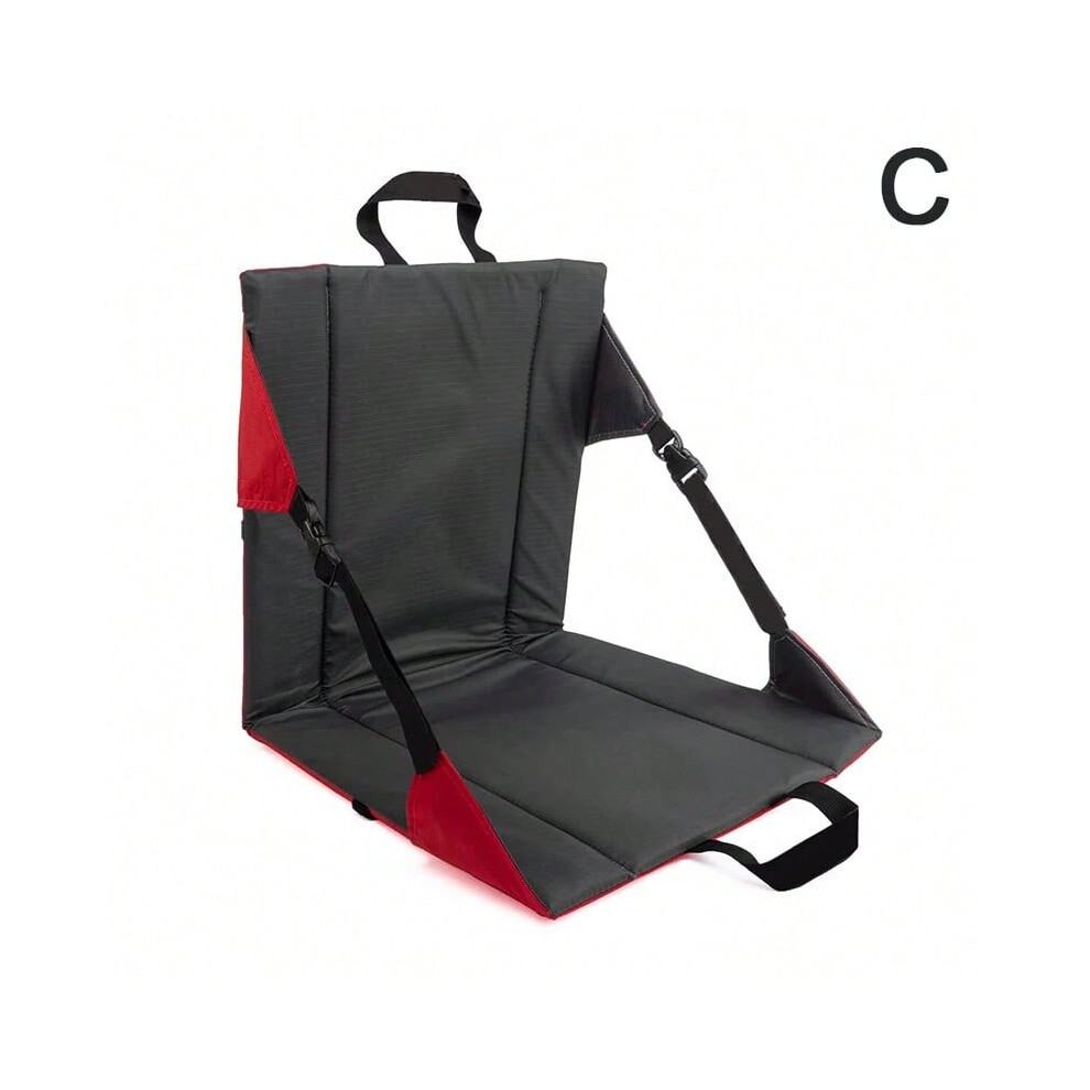 (C) New Outdoor Folding Seat With Padded Backrest Support, Reclining Cushion, High-quality Portable Seat For Both Men And Women