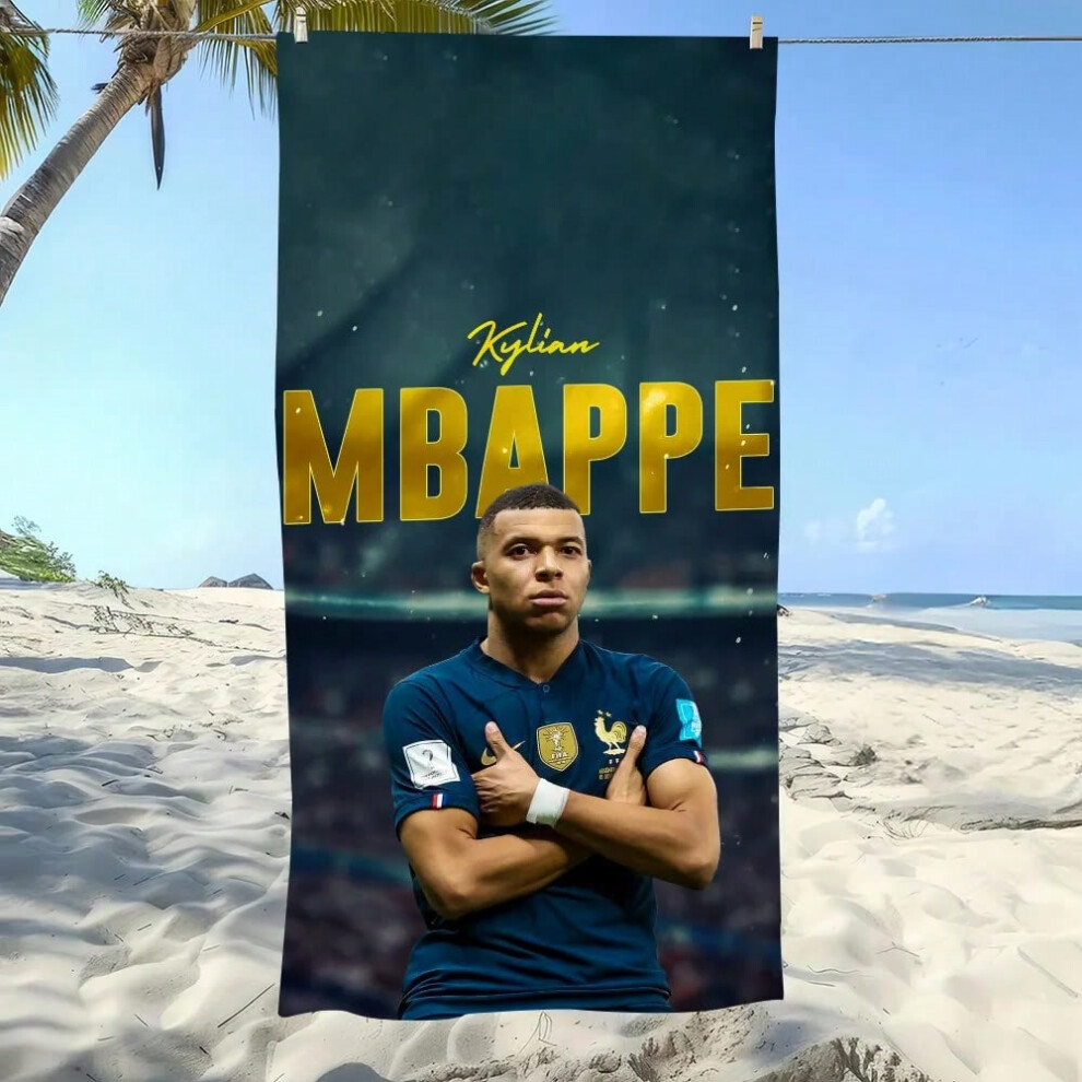 (z5, STJ70x140CM) Football Towel Soft Pool Gift For Travel Gym Shower Camping Quick Dry Sports Cool-M-Mbappe-s Superstar Large Beach Towel-image-OPC-PHNB6KX-NEW