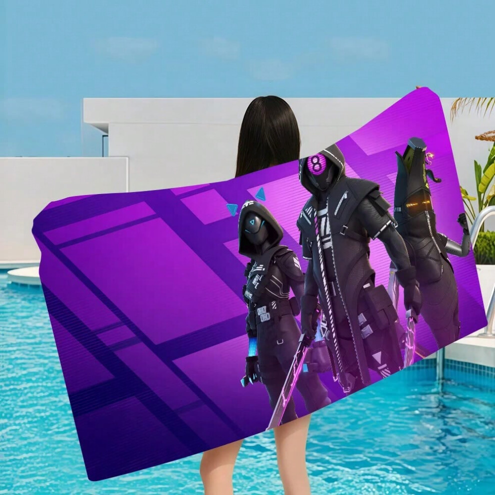 (z2, Polyester 80x160cm) F-Fortnite Game Beach Towel For Kids Personalized Bath Towel Pool Towel Vacation Gift Picnic Towel Party Gift-image-OPC-PHNB6Q2-NEW