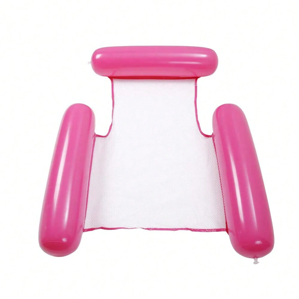 Doqaus (Rose ) Water Hammock Recliner Inflatable Floating Swimming Mattress Sea Swimming Ring Pool Party Toy Lounge Bed For Swimming Red