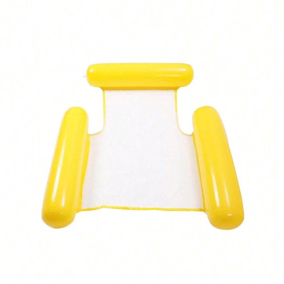 Doqaus (Yellow) Water Hammock Recliner Inflatable Floating Swimming Mattress Sea Swimming Ring Pool Party Toy Lounge Bed For Swimming Yellow