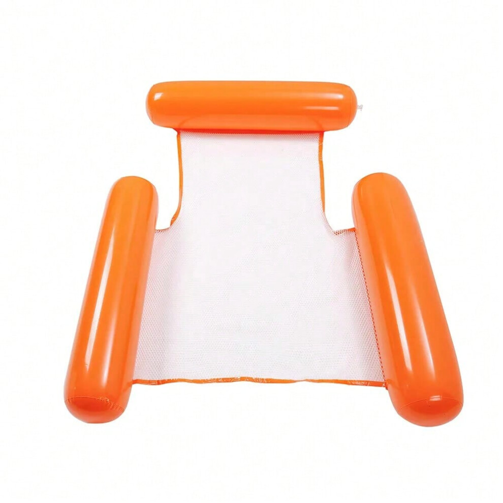 Doqaus ( Red) Water Hammock Recliner Inflatable Floating Swimming Mattress Sea Swimming Ring Pool Party Toy Lounge Bed For Swimming Coral/Red