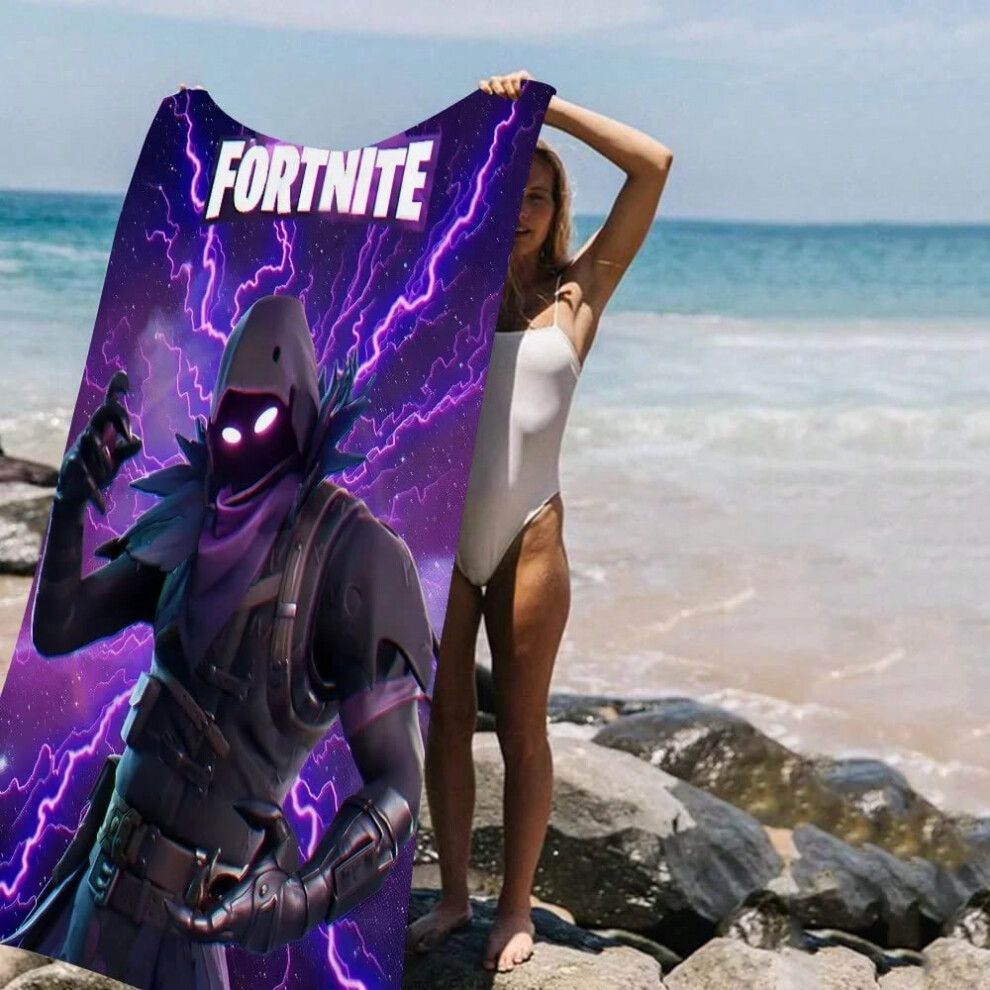 (z6, 80x160cm(31x63in)) Video Game F-Fortnite Anime Beach Swimming Towel Soft Absorbent Washcloth Children's Gifts For Kids Travel Camping Gym-image-OPC-PHNB6R9-NEW