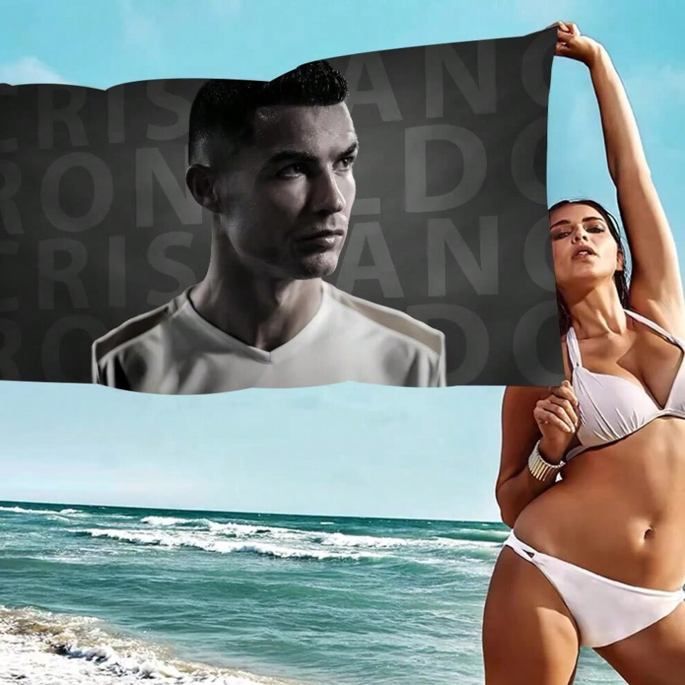 (z2, Polyester 80x160cm) Portugal Football C-CR7 Bath Towel Microfiber Soft Water Absorbing Breathable For Girl Kids Decorative Cartoon Beach Towel-image-OPC-PHNB6SB-NEW