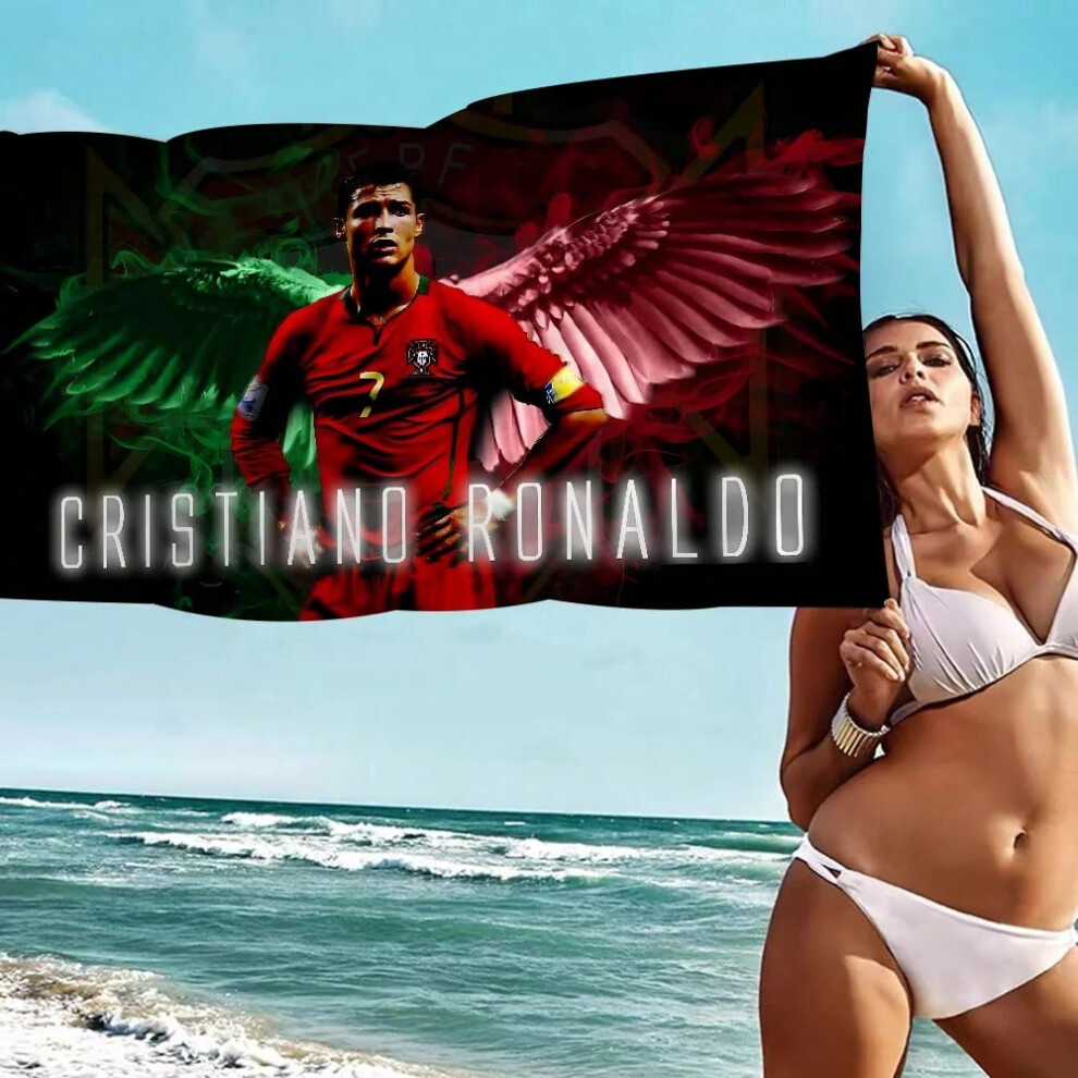 (z6, Polyester 80x160cm) Portugal Football C-CR7 Bath Towel Microfiber Soft Water Absorbing Breathable For Girl Kids Decorative Cartoon Beach Towel-image-OPC-PHNB6SY-NEW