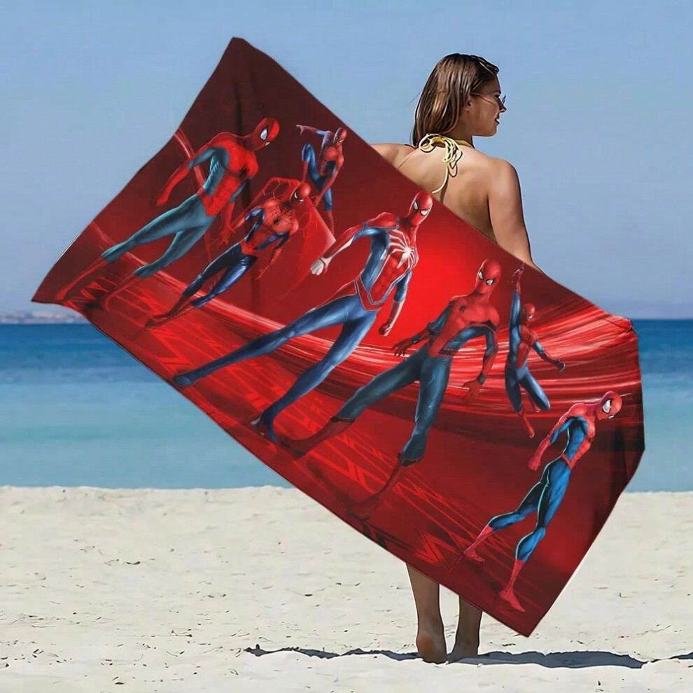 (KL25021900515, 70X140cm) Super Hero S-Spider Man Beach Towel Microfiber Sand Free Quick Dry Soft Pool Towels Gift for Women Travel Gym Shower Camping-image-OPC-PHNB6WK-NEW