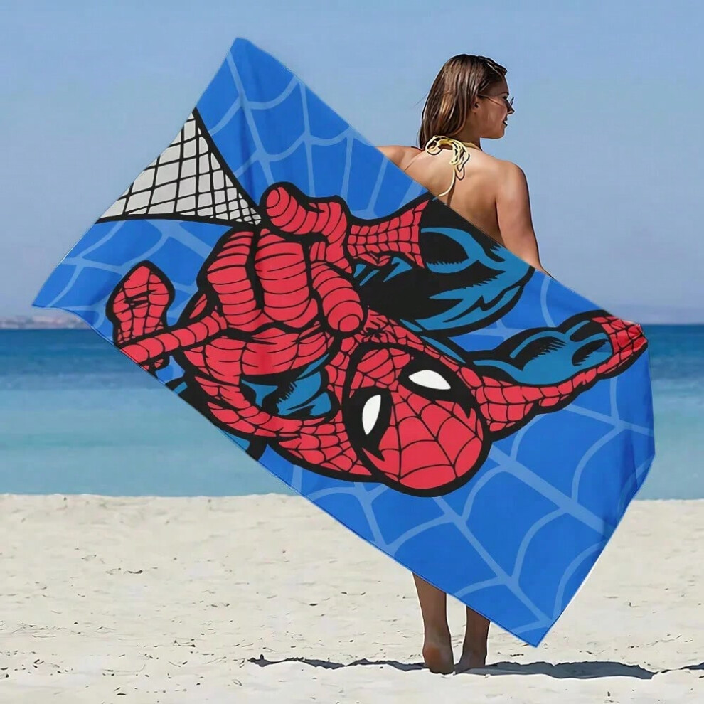 (KL25021900501, 70X140cm) Super Hero S-Spider Man Beach Towel Microfiber Sand Free Quick Dry Soft Pool Towels Gift for Women Travel Gym Shower Camping-image-OPC-PHNB6WP-NEW