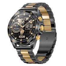 (Gold, Multicolor) NX1 Pro Luxury Metal Business Smart Watch Health Monitoring Bluetooth Calling Waterproof Sports Watc
