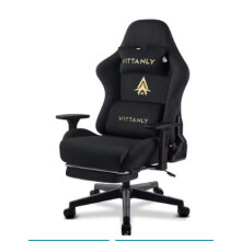 Gaming Chair with Footrest Ergonomic Recliner Suede Office Chair