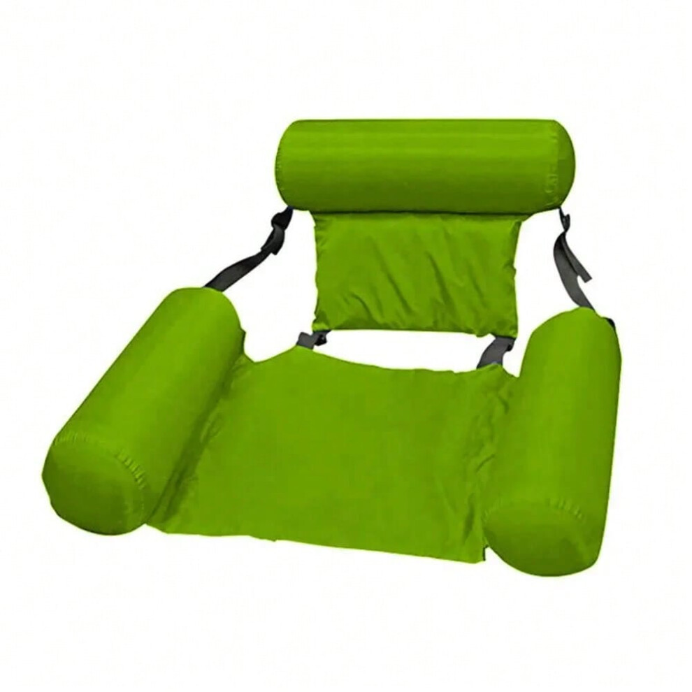 Doqaus (Green) Swimming Pool Lounge Chair, Swimming Pool Floats, Inflatable Swimming Chair, Water Hammock For Summer Swimming Pool Beach Fun