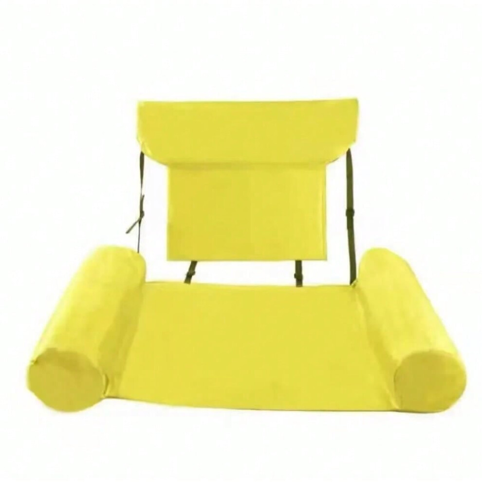 Doqaus (Yellow) Swimming Pool Lounge Chair, Swimming Pool Floats, Inflatable Swimming Chair, Water Hammock For Summer Swimming Pool Beach Fun