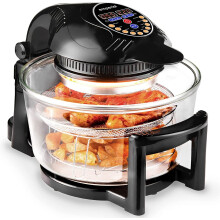 Emperial 17L Digital Halogen Convection Oven Cooker Air Fryer Hinged Lid Black