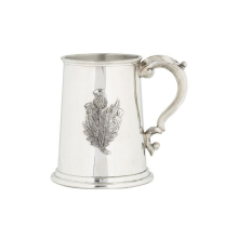 Traditional Scottish Thistle Pewter Pint Tankard