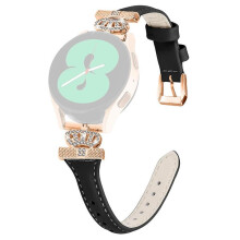 (Style A Huami Amazfit Cheetah, Black) For Huami Amazfit Cheetah Pro Rose Gold Buckle 20mm Watch Band Crown-shape Connector Strap
