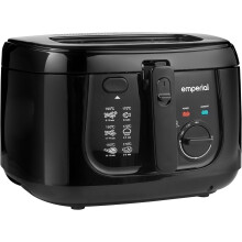 Emperial Deep Fat Fryer 2.5L Chip Pan Basket Oil Fry Stainless Steel - 1800W