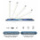 ESSAGER Writing Capacitive Stylus with LED Light Cable Charging Touch Screen Pencil for iPad Air (20 3