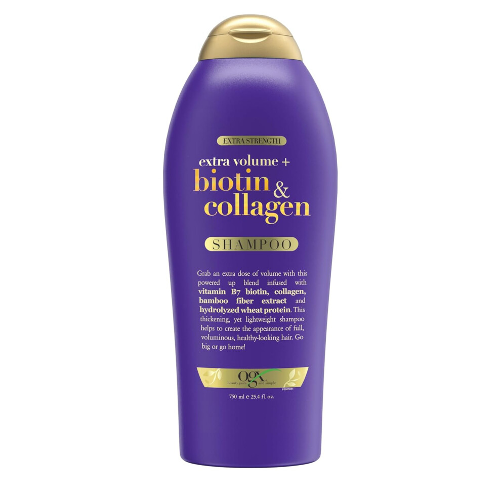 OGX Biotin & Collagen Extra Strength Volumizing Shampoo for Thicker