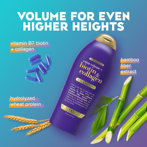 OGX Biotin & Collagen Extra Strength Volumizing Shampoo for Thicker 2
