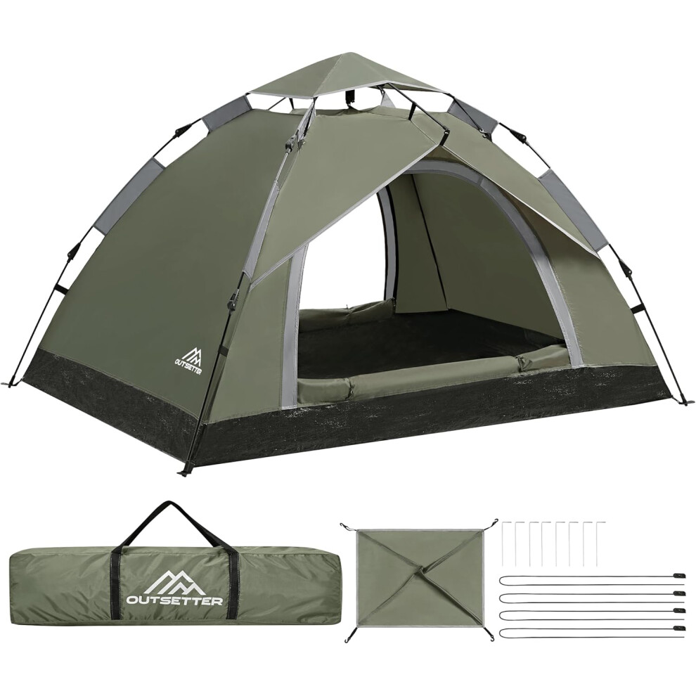 Instant Pop Up Camping Tent Hiking Waterproof Dome Festival 4 Seasons 1-2 Person