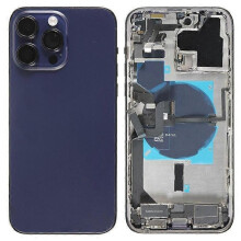(Purple, Multicolor) For iPhone 14 Pro Max Back Battery Housing Cover with Small Parts (EU Version) - Purple