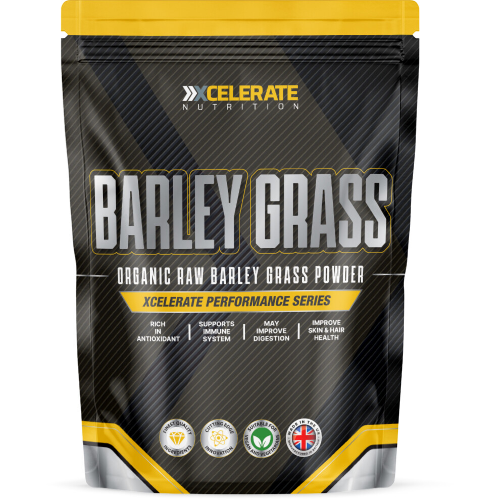 Xcelerate Nutrition (1Kg) Barley Grass Powder For Vitality & Immune Support