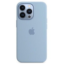 (Baby Blue,Multicolor)For iPhone 13 Pro Case Compatible with MagSafe Liquid Silicone Phone Back Cover [Induction Popover]