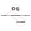 (7ft) RIP X 1" Diameter Standard Barbell with Spinlock Collars, Choice of Sizes 6