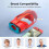 DEVASO for Nintendo Switch VR Headset with Adjustable Head Strap, Version 3.0 - Orange+Blue 3