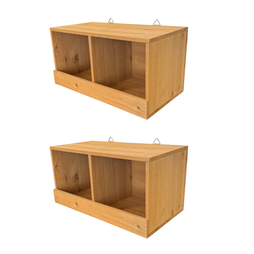 Selections Large Wooden Pigeon Birdhouse Garden Nest Box (Set Of 2)