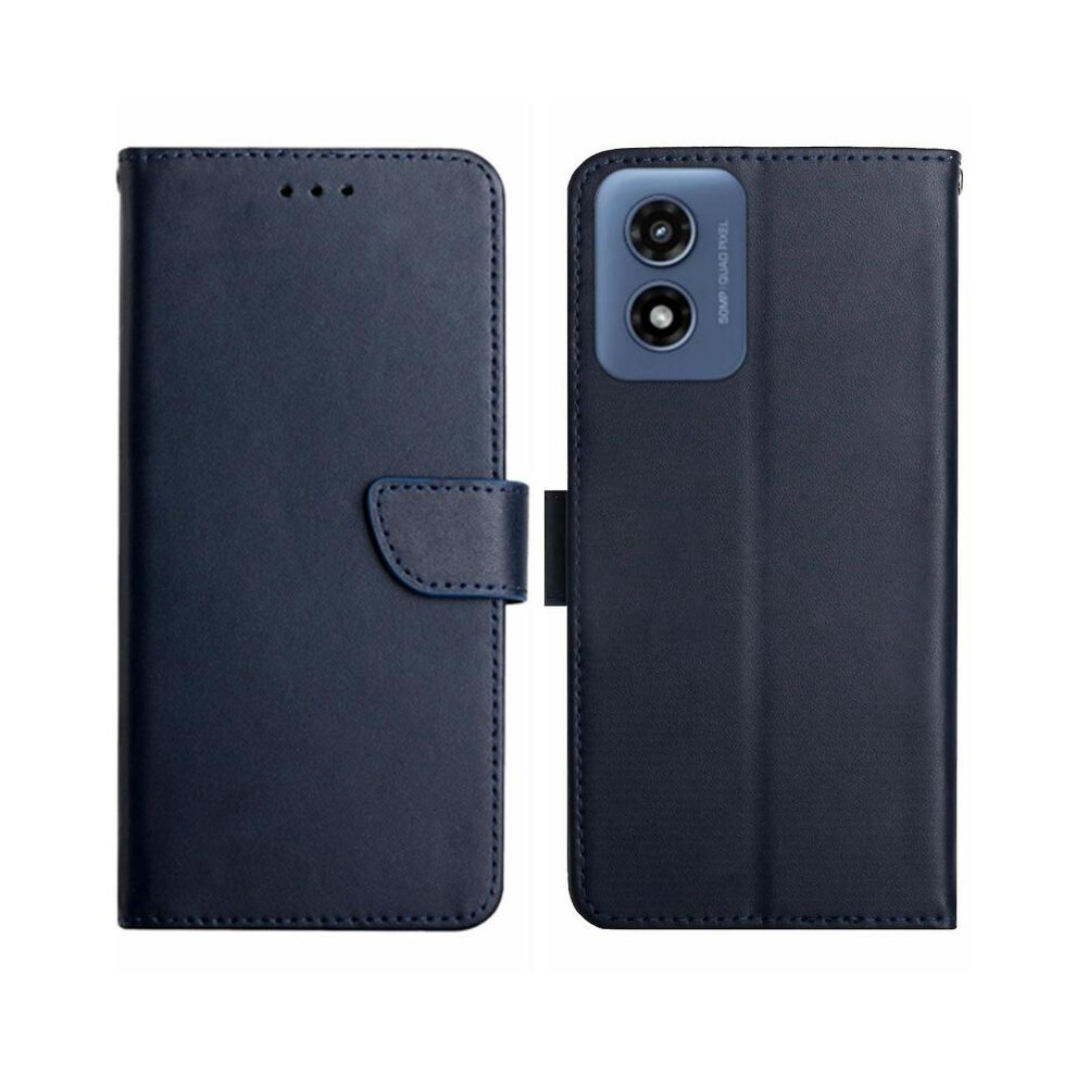 (Style B Motorola Moto G Play (,Blue)Ht02 Compatible with Motorola Moto G Play (2024) 4G 4G Nappa Texture Case Wallet Phone Cover