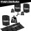 Komodo Adjustable ANKLE WEIGHTS Max 5kg Removable 2.5kg Each Weighted Set 6