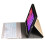 (Gold, Multicolor) A06BS Ultra-thin Leather Tablet Stand Protective Case Shell + Backlit Bluetooth Keyboard with Pen Sl 4