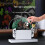 Clear Protective Case Dust Display Box Cover for NS Switch/OLED, with Luminous Base, Switch Acrylic Host Cover 13
